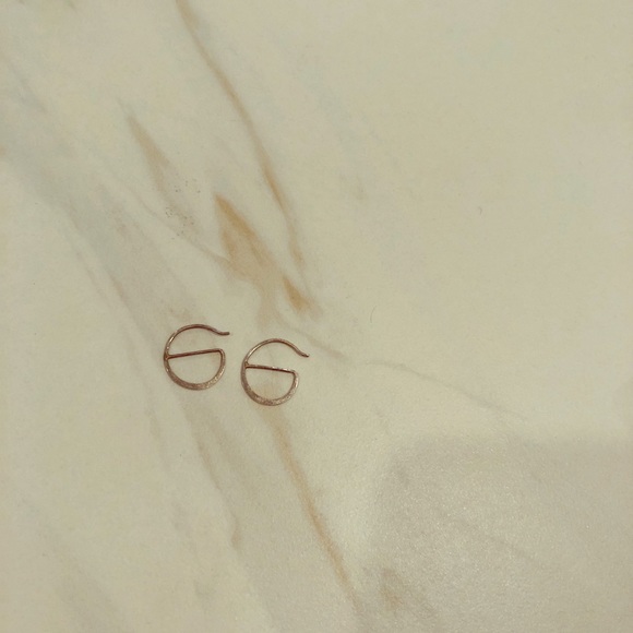 Melissa Joy Manning Sterling Silver Hoop Earrings - Picture 2 of 5